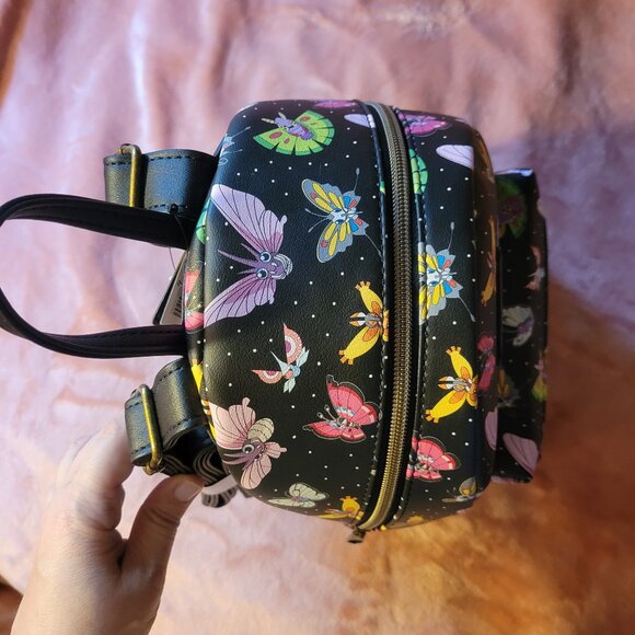 Loungefly Pokemon Winged Insect Bug Butterfly Faux Leather Mini Backpack NWT